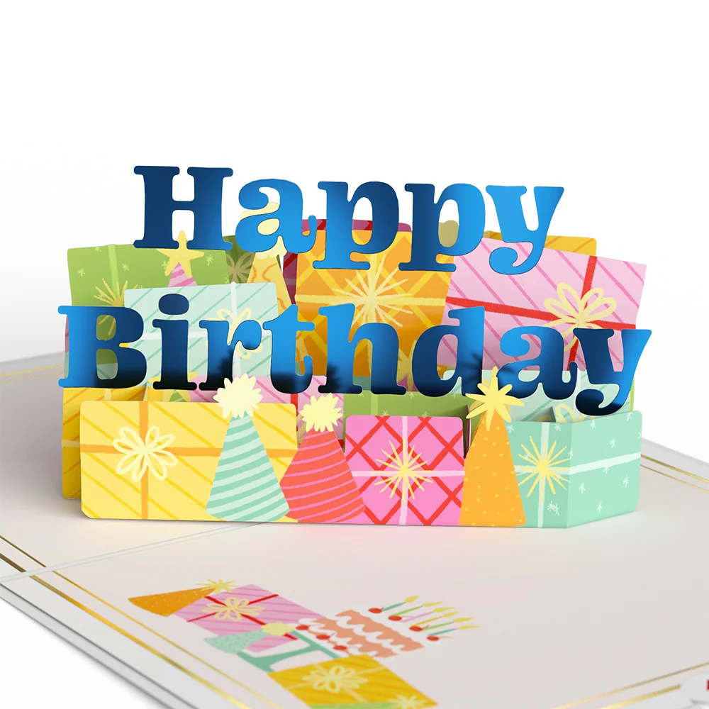 Lovepop Wishing You a Happy 50th Birthday Pop-Up Card and Sentiment Set - Image 3