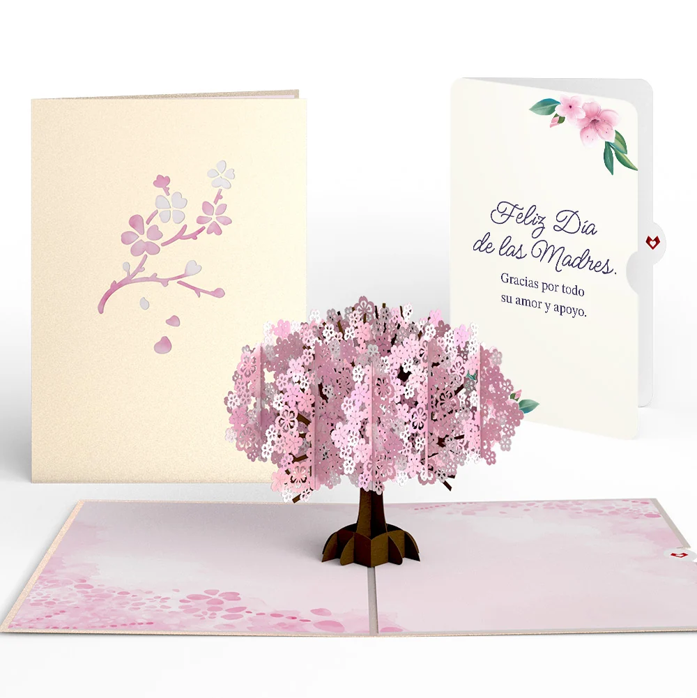 Lovepop Cherry Blossom Mother's Day Pop-Up Card and Sentiment Set for Spanish Mom