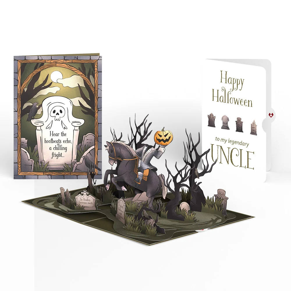 Lovepop Headless Horseman Halloween Pop-Up Card and Sentiment Set for Uncle