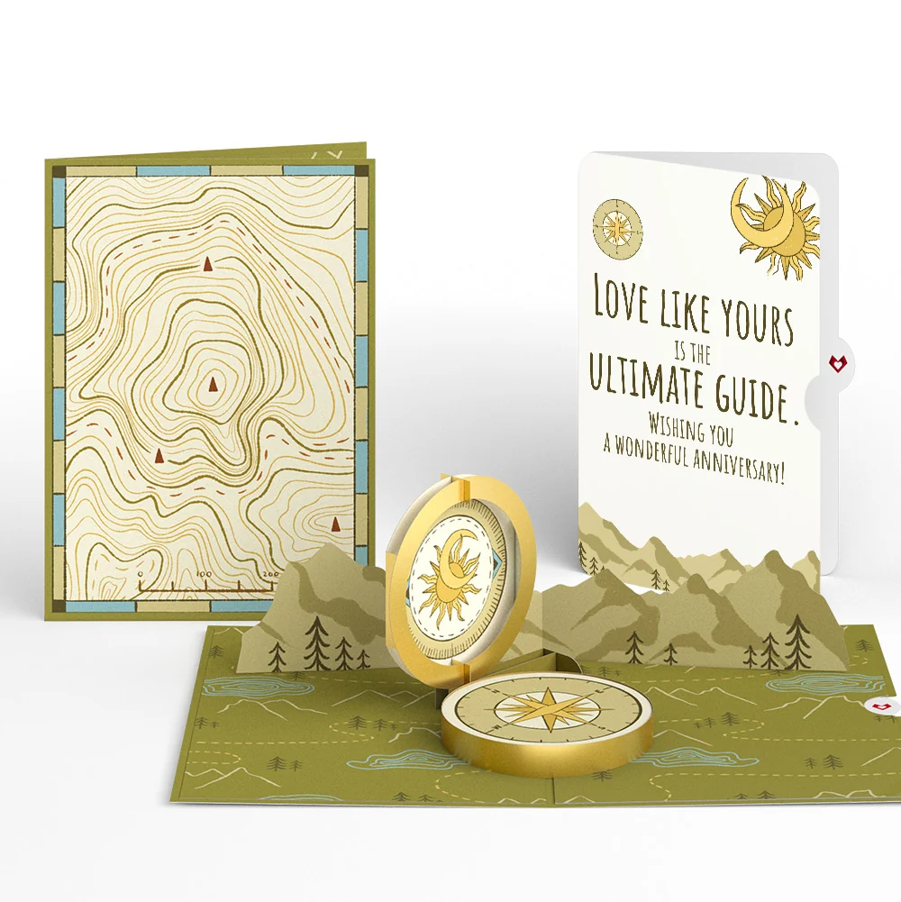 Lovepop Guiding Compass Anniversary Pop-Up Card and Ultimate Guide Sentiment Set