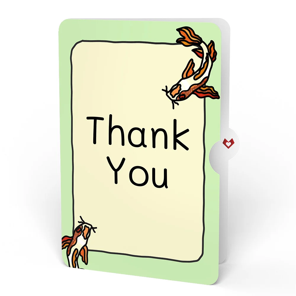 Lovepop Quiet Moment Koi Pond Thank You Suncatcher Card and Sentiment Set Glass - Image 4