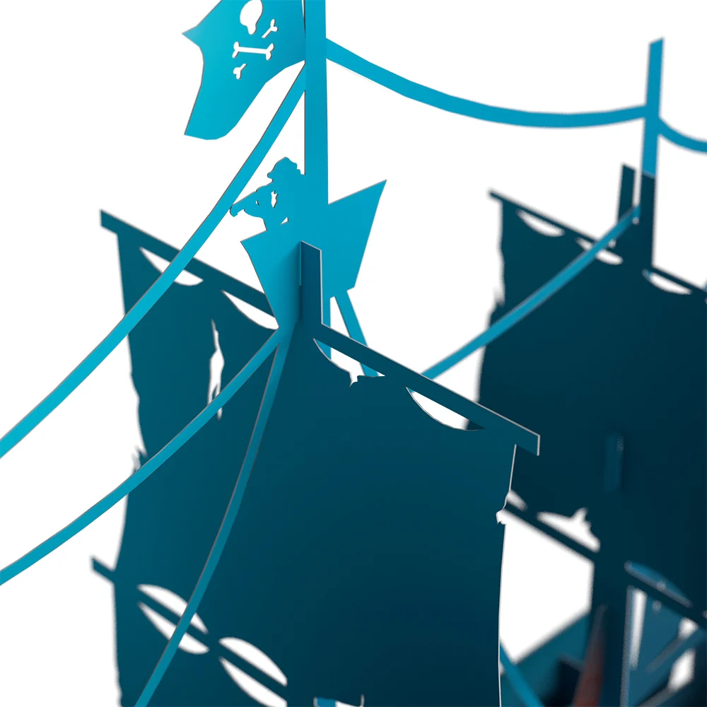 Lovepop Pirate Ship Unboxed Pop-Up Paper Sculpture - Image 4