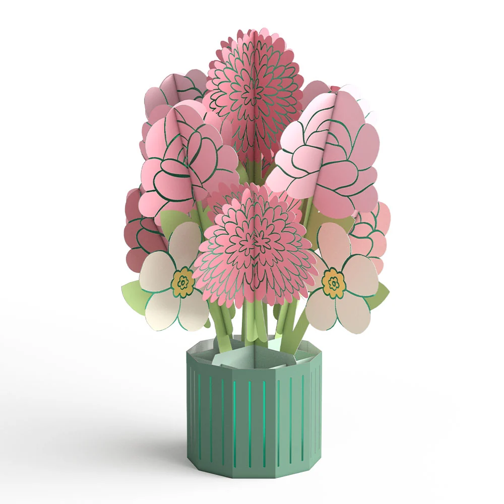 Lovepop Blossom Flower Shop Card with Mini Bouquet - Image 3