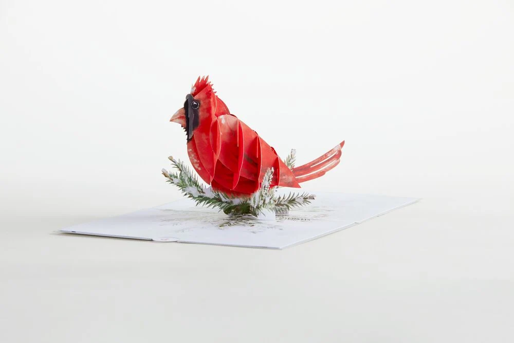Lovepop Winter Cardinal Pop-Up Card - Image 4