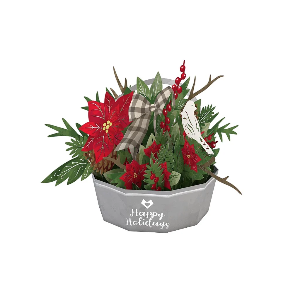Lovepop Winter Flower Basket Decoration - Image 4