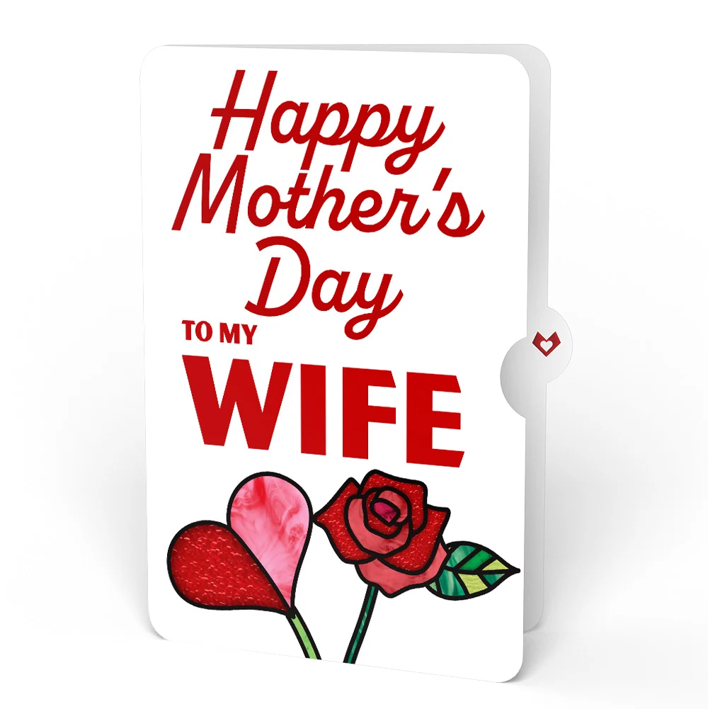 Lovepop Everlasting Rose Mother’s Day HeartFelt Charm Card and Sentiment Set for Wife - Image 4