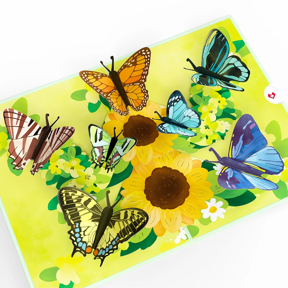 Lovepop Just Because Butterfly Pop-Up Card & Suncatcher Bouquet Bundle - Image 3