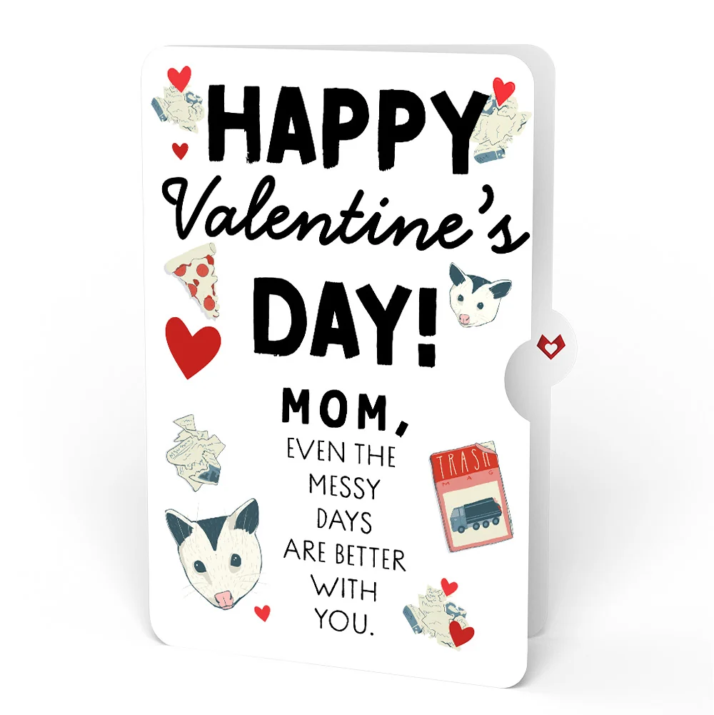 Lovepop Life Without You Is Trash Possums Valentine Pop-Up Card and Sentiment Set for Mom - Image 4