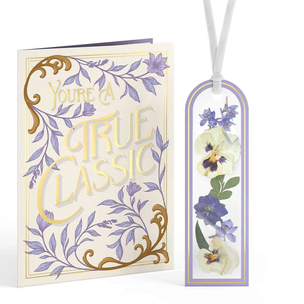 Lovepop True Classic Petal Pressed Bookmark Card - Image 2