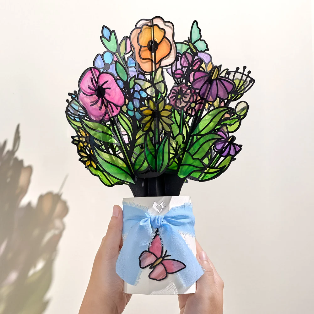 Lovepop You Are So Loved Butterfly Suncatcher Card & Bouquet Bundle - Image 7