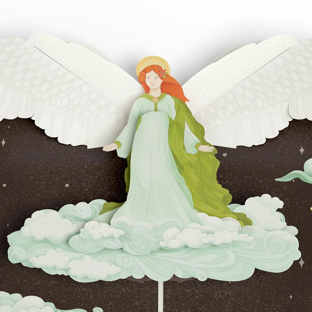Lovepop Joy to the World Christmas Angel Pop-Up Card - Image 2