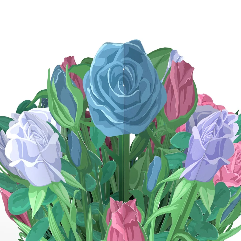 Lovepop Star Wars The Mandalorian Grogu Birthday Pop-Up Card & Flower Buds Bouquet Bundle - Image 3