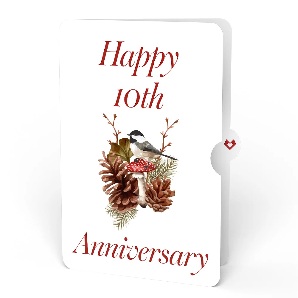 Lovepop Fall Forest Floor 10th Anniversary Pop-Up Card and Sentiment Set Cream - Image 4