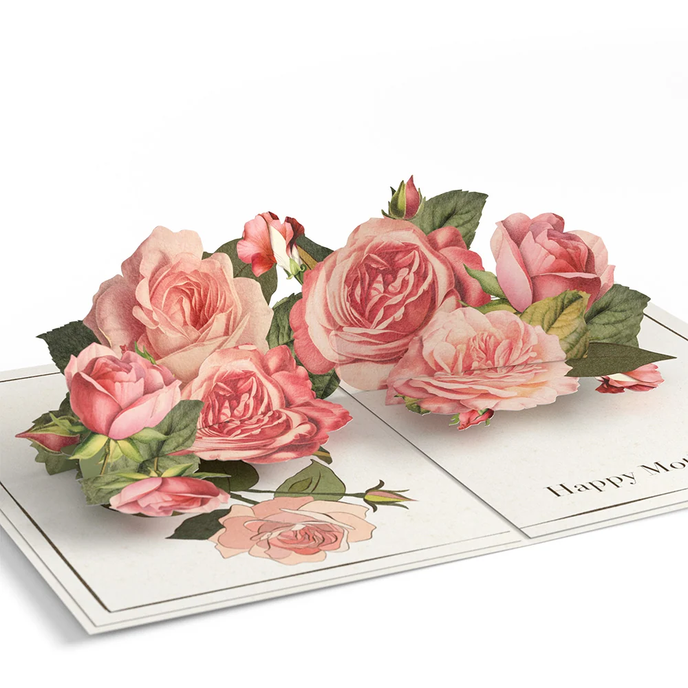 Lovepop Mother's Day Grateful For You Roses Pop-Up Card & Luxe Bouquet Bundle - Image 3