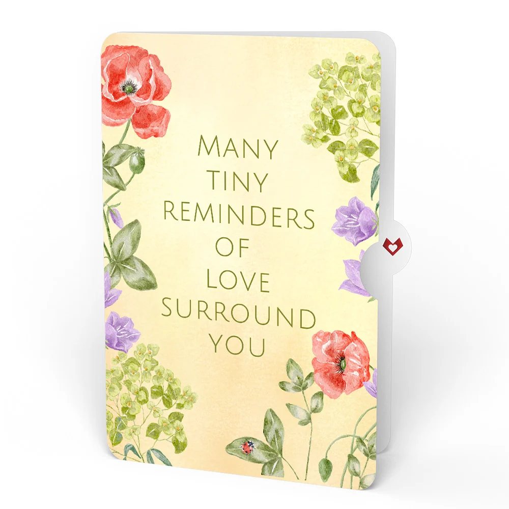 Lovepop Lovely Ladybug Sympathy Glitter Bouquet and Sentiment Set Vase - Image 4