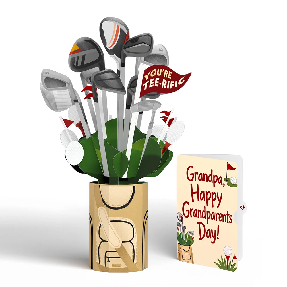 Lovepop Tee-rific Golf Bouquet and Grandparents Day Sentiment Set Bag