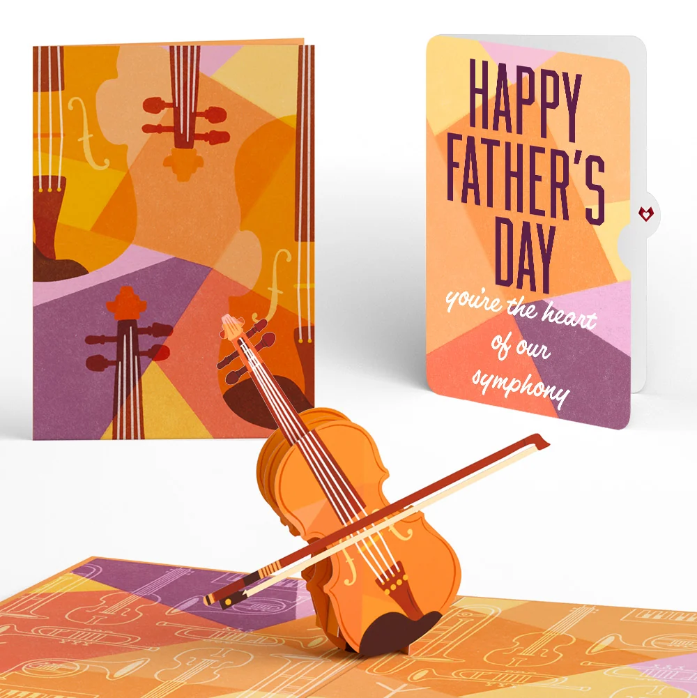 Lovepop Violin Father’s Day Pop-Up Card and Sentiment Set for Dad