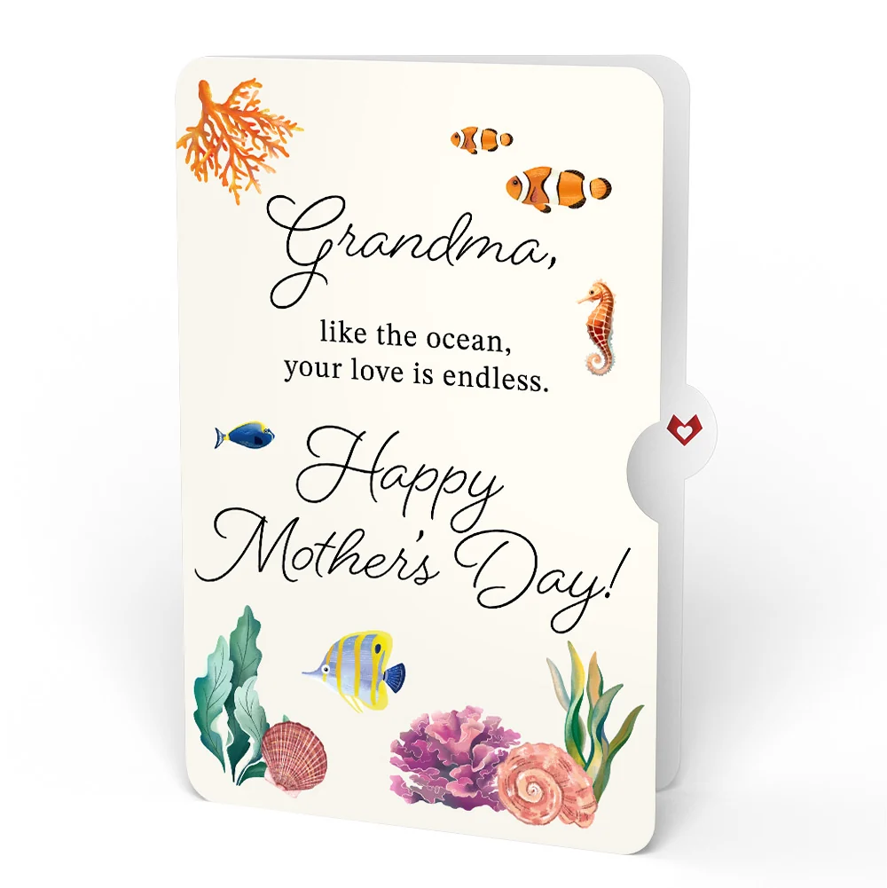 Lovepop Coral Reef Wonders Mother's Day Pop-Up Card and Sentiment Set for Grandma - Image 4