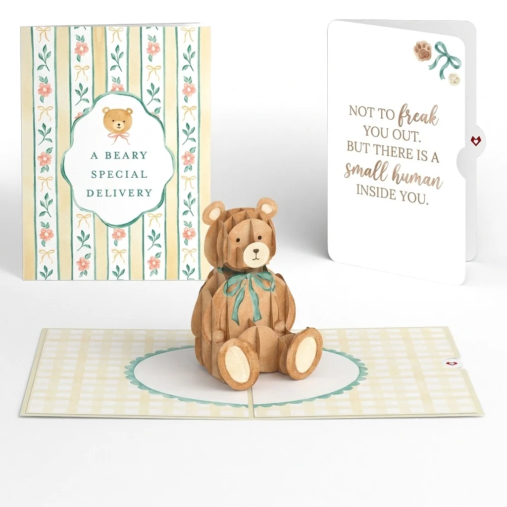 Lovepop Beary Special Delivery Pregnancy Pop-Up Card and Sentiment Set