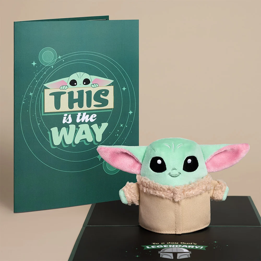 Lovepop Star Wars Grogu Plushpop Card & Flower Buds Bouquet Bundle - Image 2