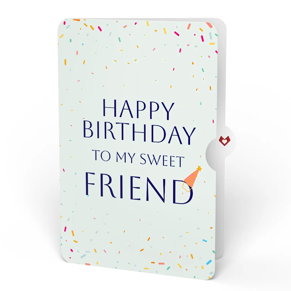 Lovepop Happy Birthday Balloons Music and Lights Pop-Up Card and Sentiment Set for Friend - Image 4