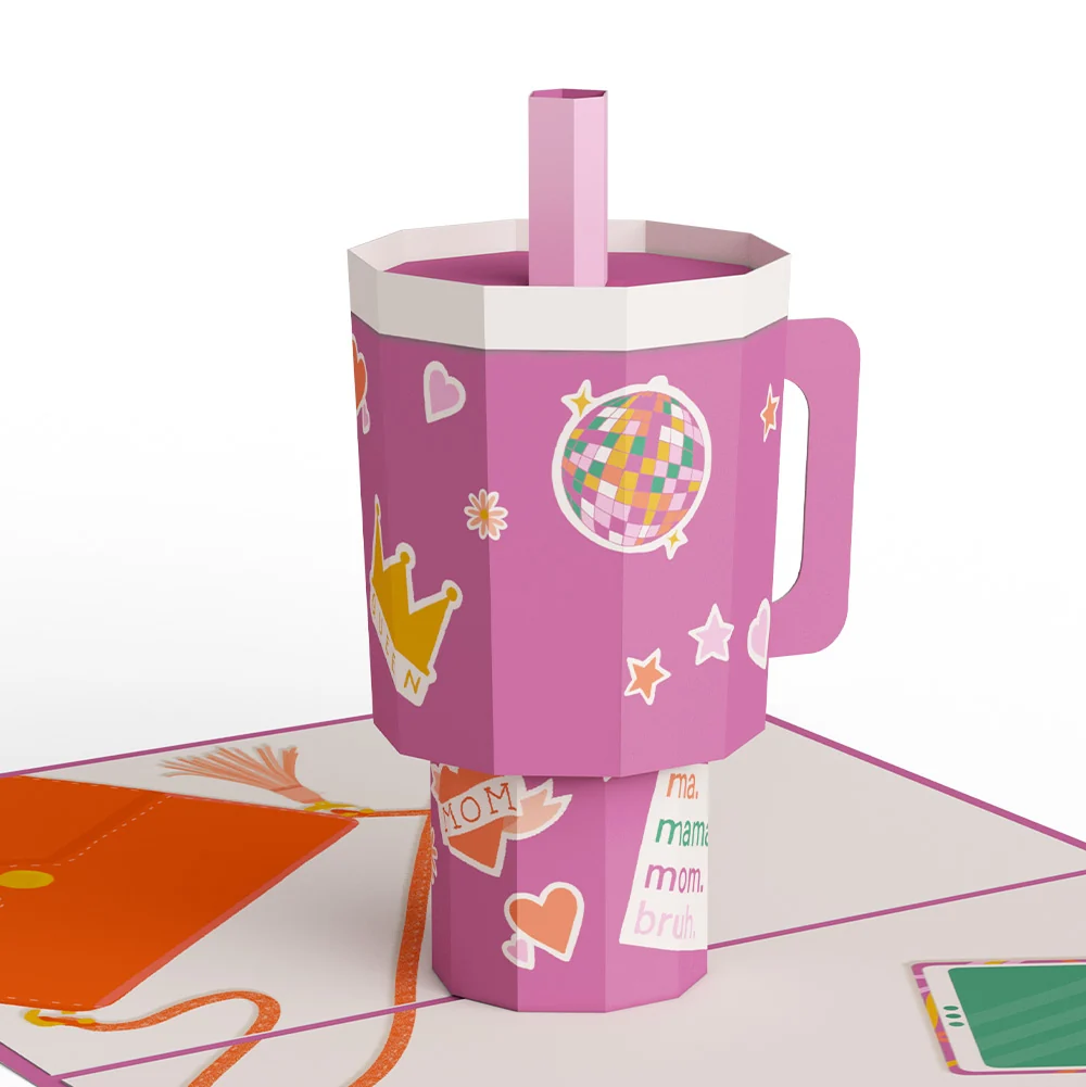 Lovepop Mom Era Tumble Pop-Up Card and Minivan Chaos Humor Sentiment Set Tumbler - Image 3