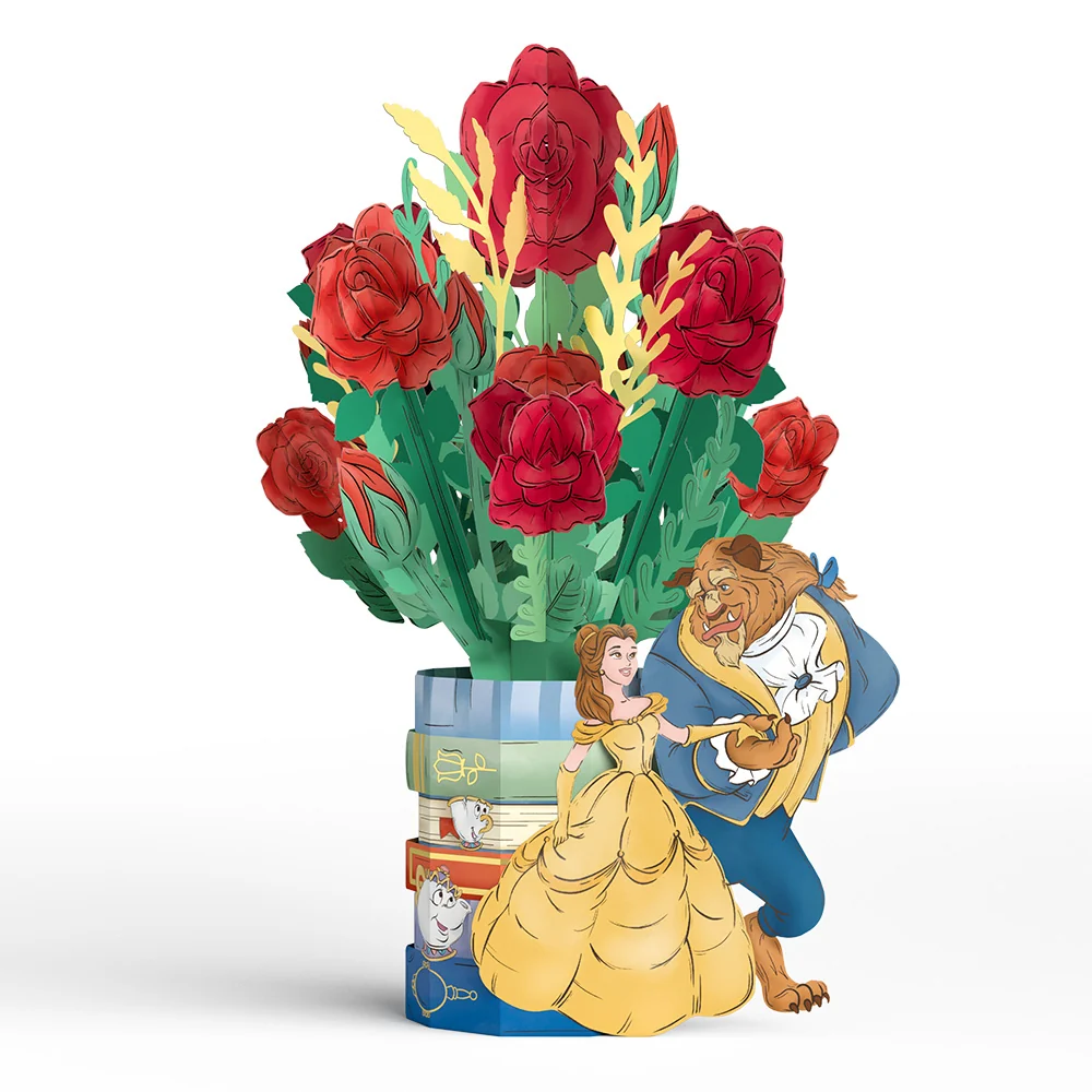 Lovepop Disney’s Beauty and the Beast Suncatcher Card & Flower Buds Bouquet Bundle - Image 8