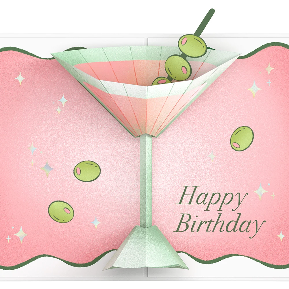 Lovepop Just a Tini Bit Older 21st Birthday Pop-Up Card and Sentiment Set - Image 3