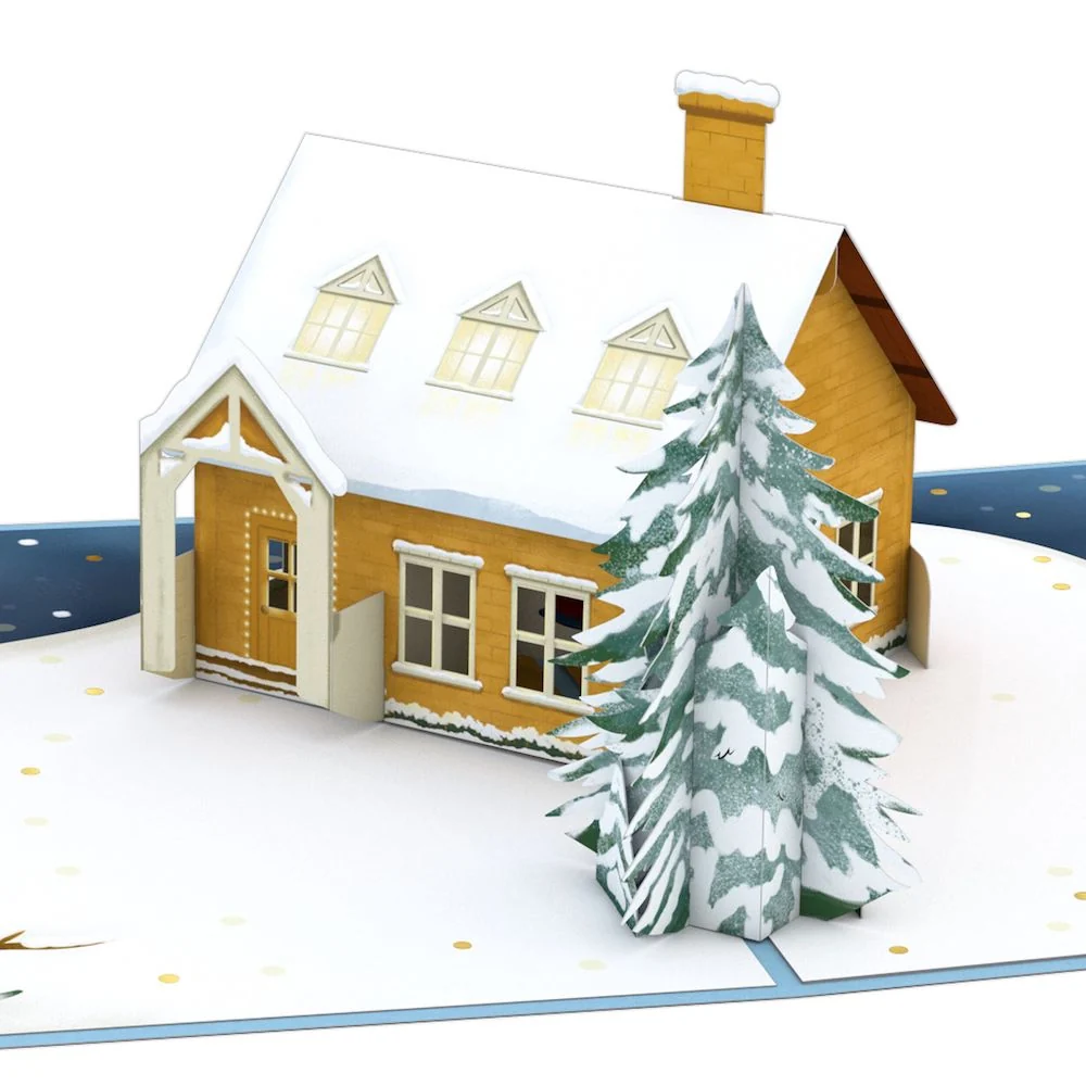 Lovepop Happy Holidays House Pop-Up Card - Image 2