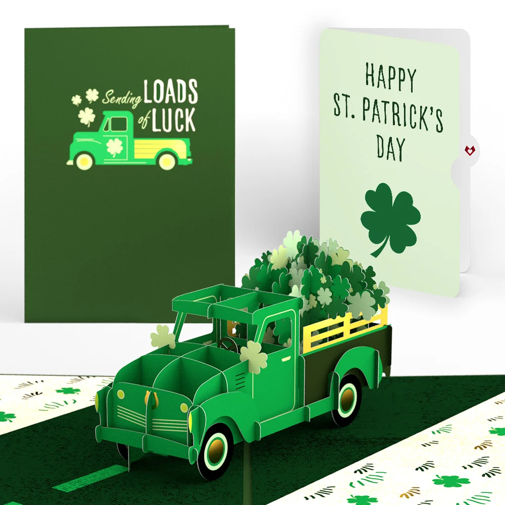 Lovepop Truckloads of Luck St. Patrick’s Day Pop-Up Card and Jade Clover Sentiment Set