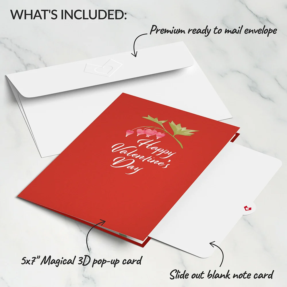 Lovepop Valentine’s Day Hummingbird Pop-Up Card Bottle - Image 5