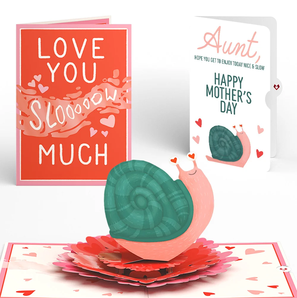 Lovepop Love You Slow Much Snail Mother’s Day Pop-Up Card and Sentiment Set for Aunt