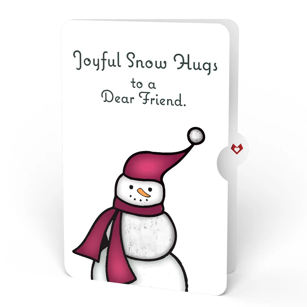 Lovepop Warm Wishes Snowman Winter Suncatcher Card and Sentiment Set for Friend Glass - Image 4