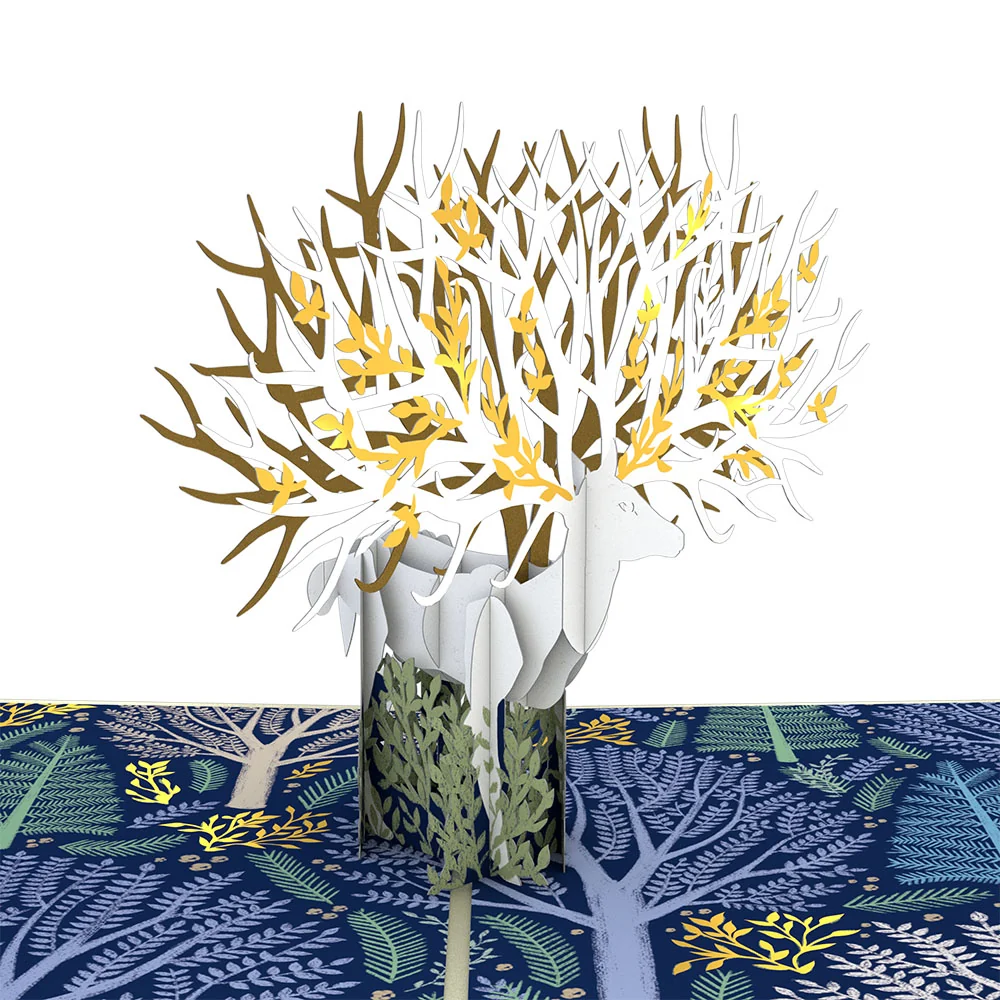 Lovepop Surreal Deer Pop-Up Card - Image 2