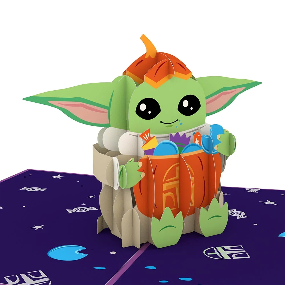 Lovepop Star Wars The Mandalorian Grogu No Tricks All Treats Pop-Up Card - Image 2