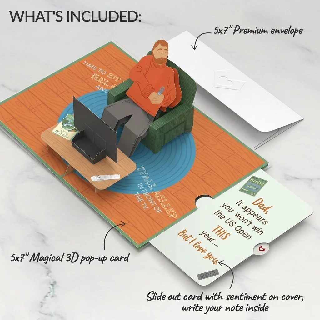 Lovepop Sit Back & Relax Father's Day Pop-Up Card and Sentiment Set for Dad Coffee - Image 2