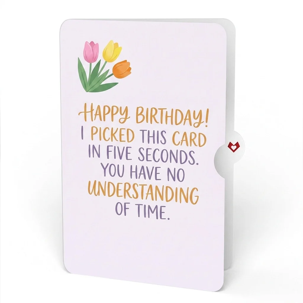Lovepop Timeless Tulips Birthday Pop-Up Card and Picked Five Seconds Sentiment Set Vase - Image 4