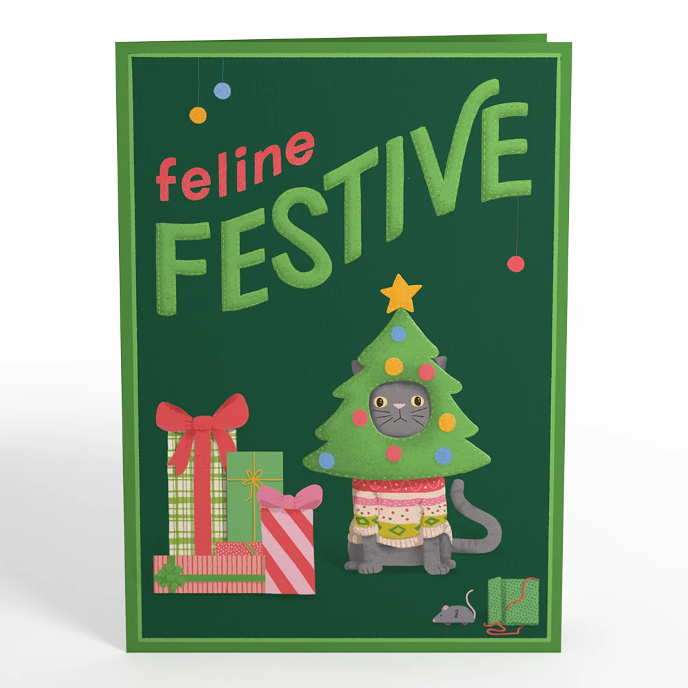 Lovepop Christmas Cat Stockings Pop-Up Card - Image 4