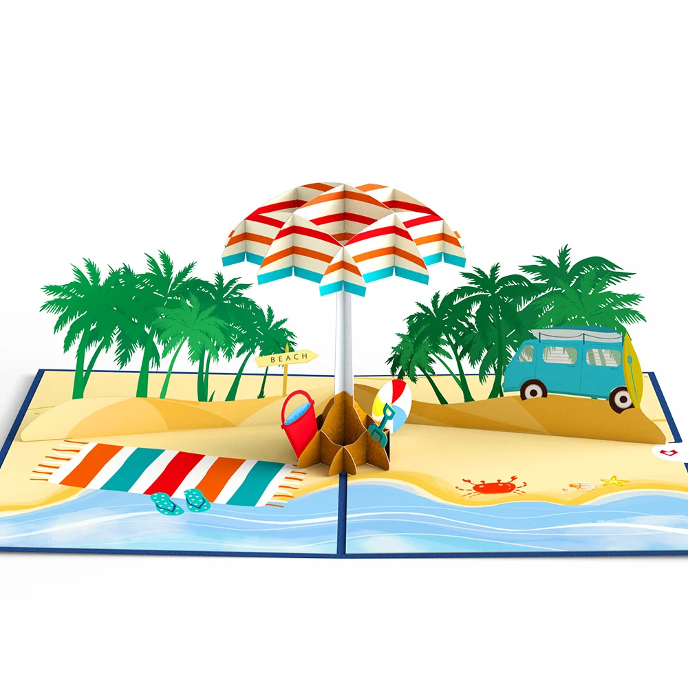 Lovepop Sandy Shores Pop-Up Card - Image 3