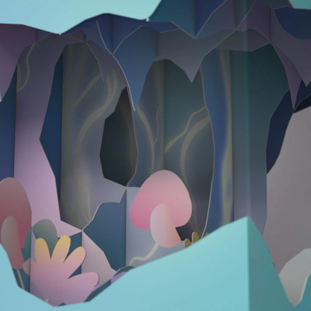 Lovepop Hummingbird Unboxed Pop-Up Paper Sculpture - Image 6