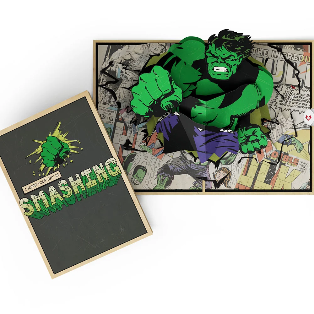 Lovepop Marvel’s Hulk Hope Your Day Is Smashing Pop-Up Card