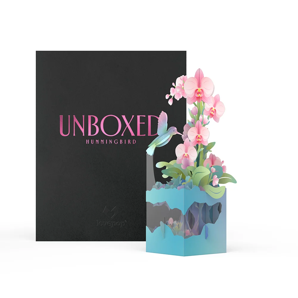 Lovepop Hummingbird Unboxed Pop-Up Paper Sculpture - Image 10