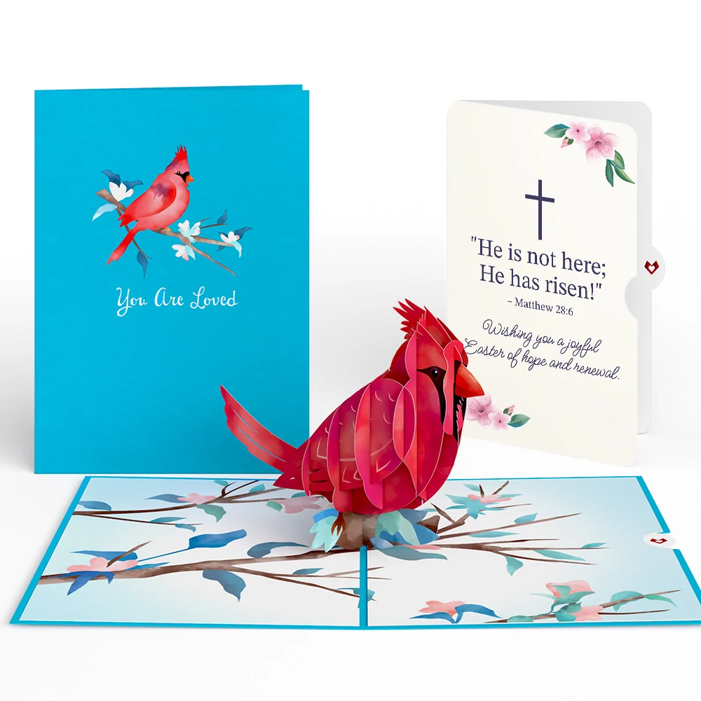 Lovepop Love Cardinal Easter Pop-Up Card and Sentiment Set