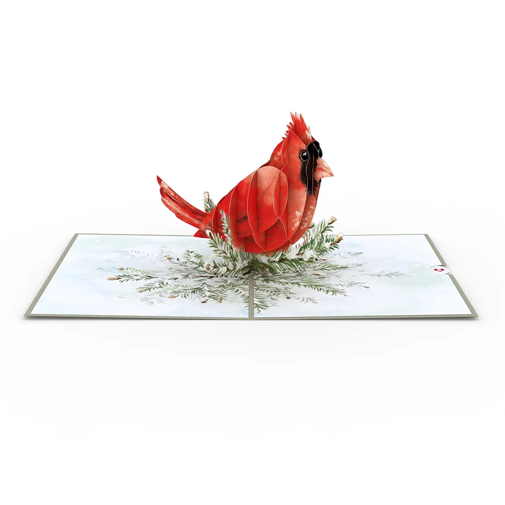 Lovepop Winter Cardinal Pop-Up Card - Image 3