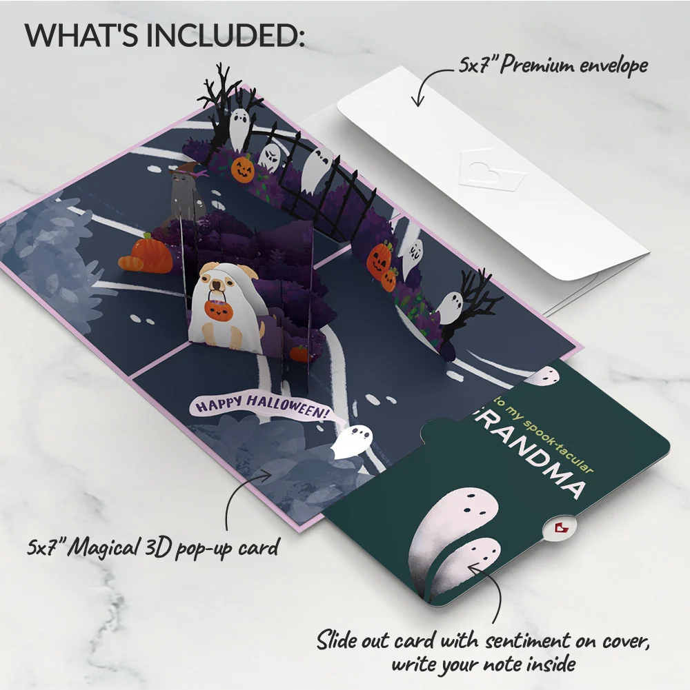 Lovepop 'Oohh, Spooky' Halloween Pop-Up Card and Sentiment Set for Grandma - Image 2