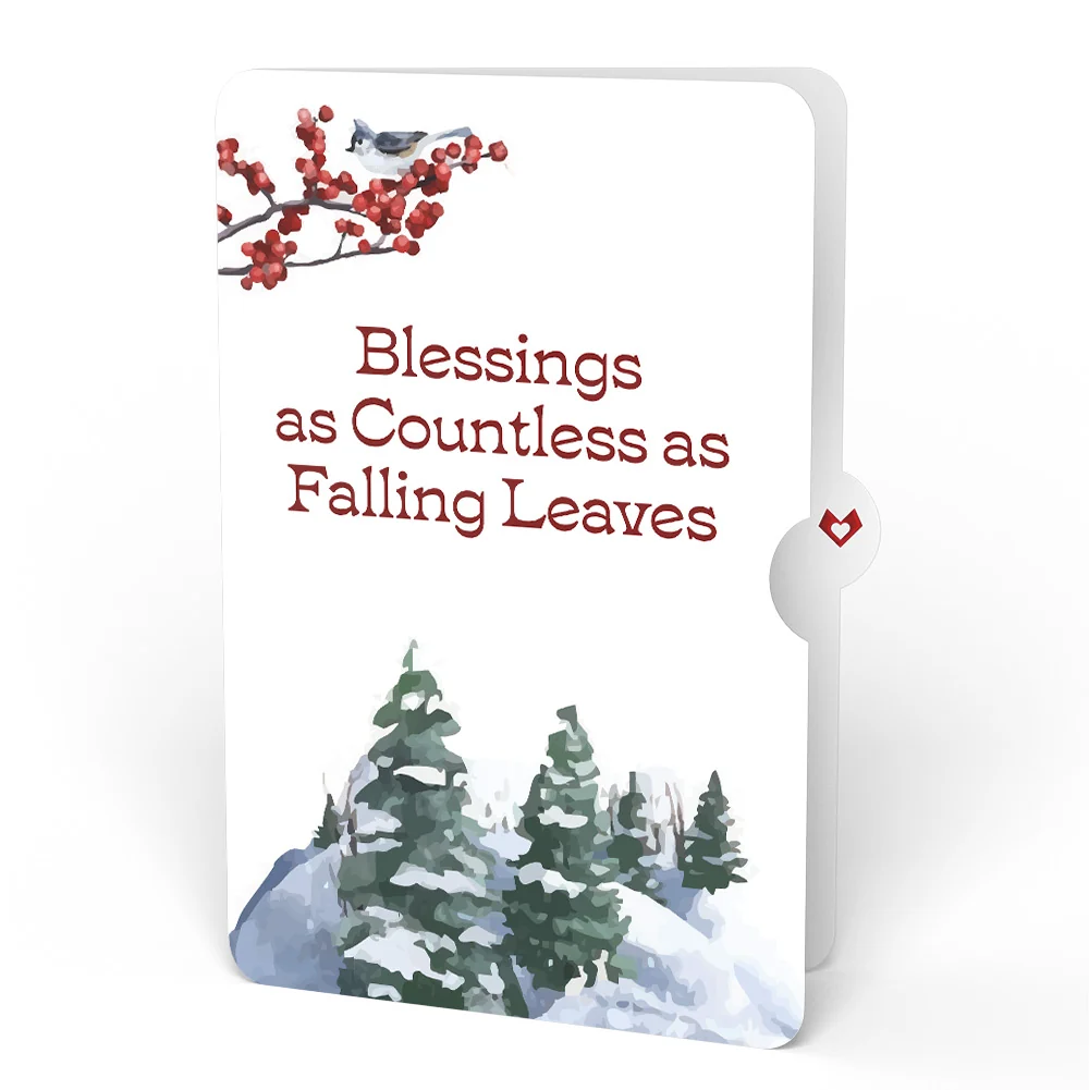 Lovepop Winter Wishes Mountain Village Light-Up Pop-Up Card and Countless Blessings Sentiment Set - Image 4