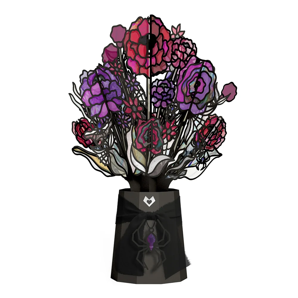Lovepop Mystic Black Cat HeartFelt Charm Card & Suncatcher Bouquet Bundle - Image 7
