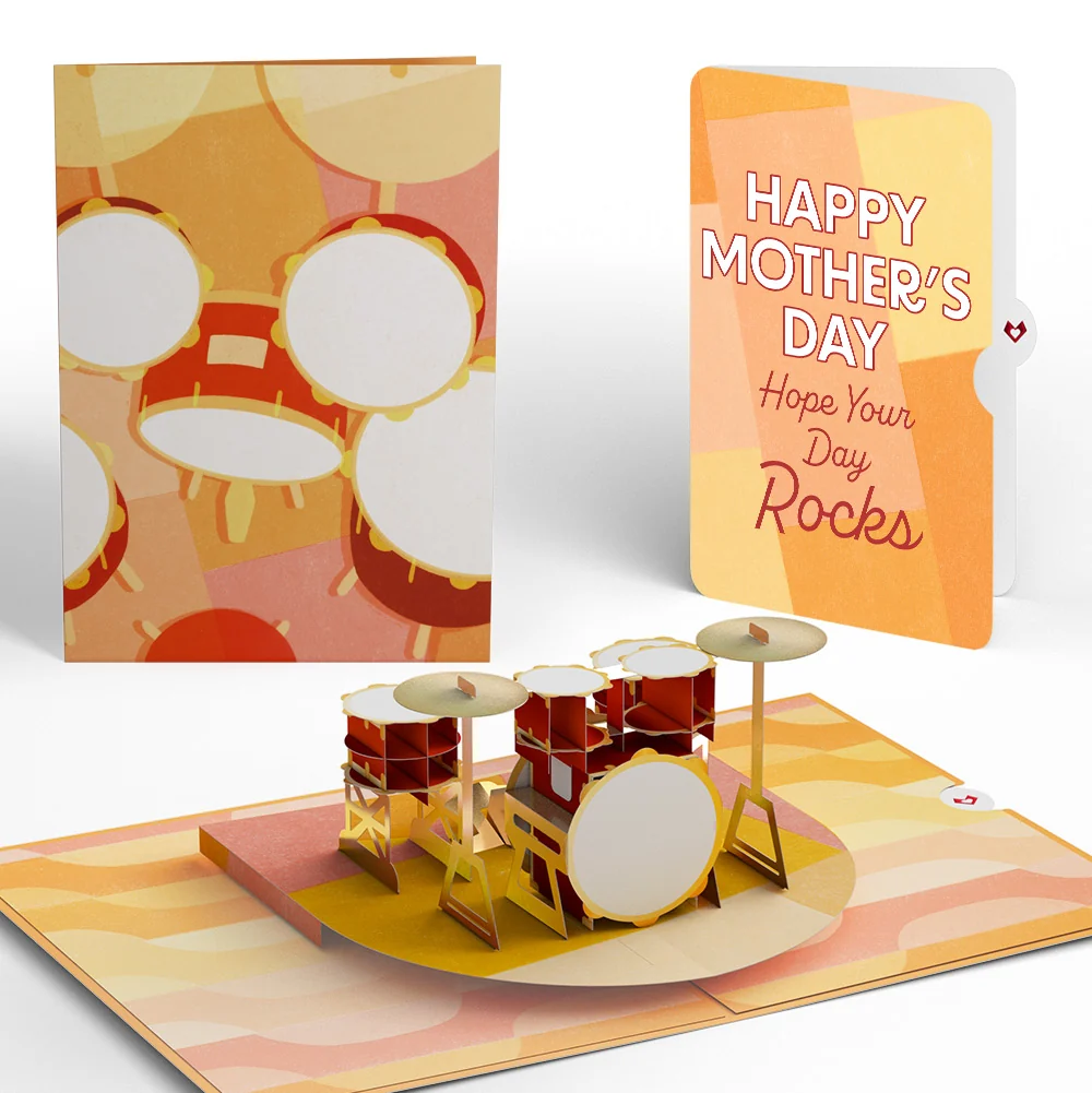 Lovepop Drum Kit Mother’s Day Pop-Up Card and Sentiment Set for Mom