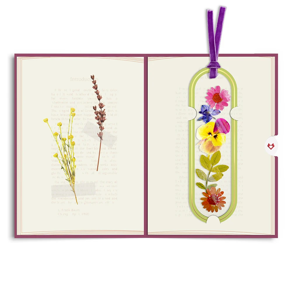 Lovepop One for the Books Petal Pressed Bookmark Card - Image 4