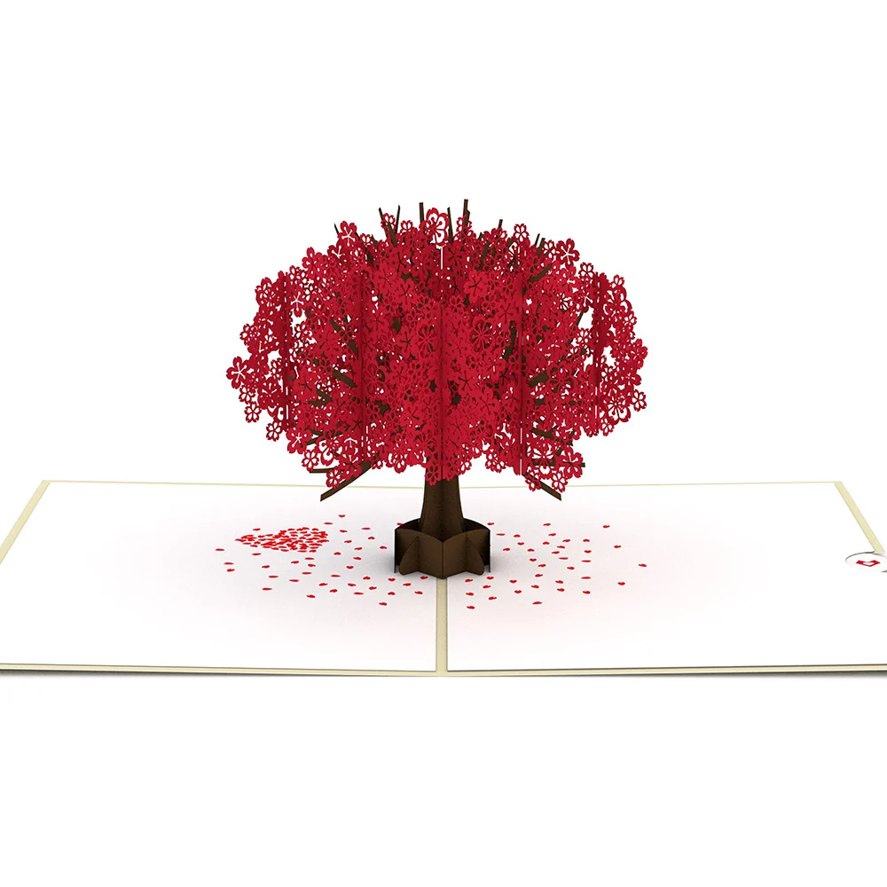 Lovepop Red Sakura Tree Pop-Up Card - Image 3